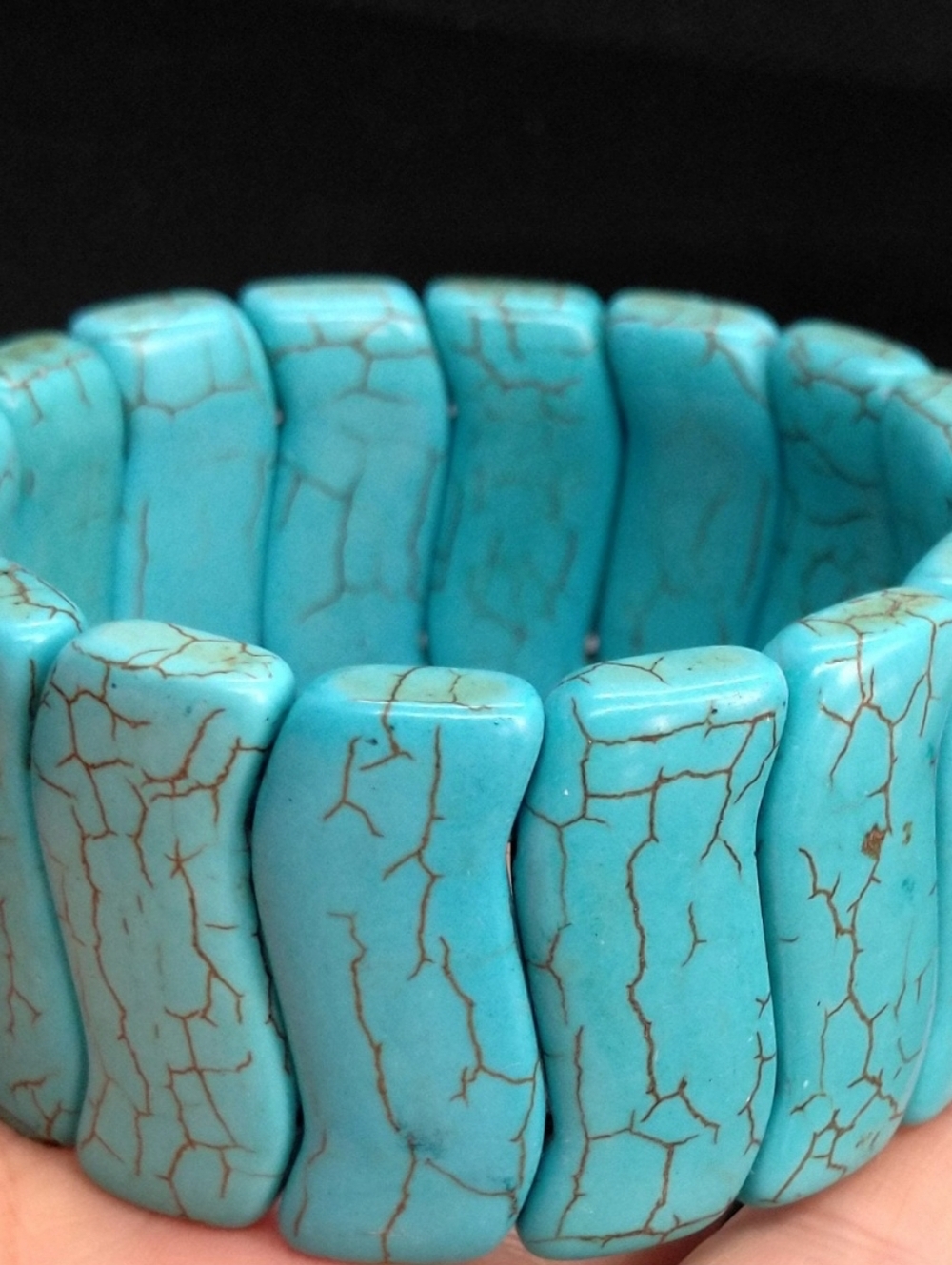 Howlite Turquoise Stretch Bracelet